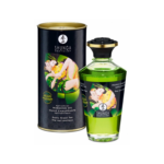 Shunga - rozgrzewający olejek do masażu - zielona herbata (100ml)
