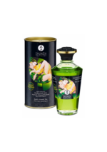 Shunga - rozgrzewający olejek do masażu - zielona herbata (100ml)