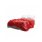 TABOOM Wet Play – Czerwone wodoodporne prześcieradło erotyczne King Size