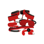 Zestaw do Bondage Red Giant – 8 Elementów do Zniewolenia (Czerwony)