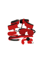 Zestaw do Bondage Red Giant – 8 Elementów do Zniewolenia (Czerwony)