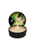 Świeca do masażu o zapachu zielonej herbaty Shunga