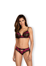 Bielizna Tulia komplet 2 częściowy czarny  S/M