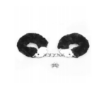 Fetish Pleasure Fluffy Handcuffs Black