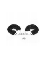 Fetish Pleasure Fluffy Handcuffs Black