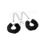 Fetish Pleasure Fluffy Leg Cuffs Black