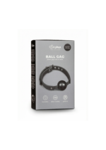 Knebel-Ball Gag With PVC Ball - Black - obrazek 2