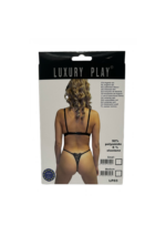 Bielizna Luxury Play   Lingerie Set Small Black - obrazek 2
