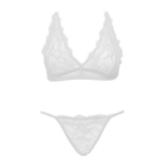 Ouno Sexy Lingerie Set 2 parts L/XL White
