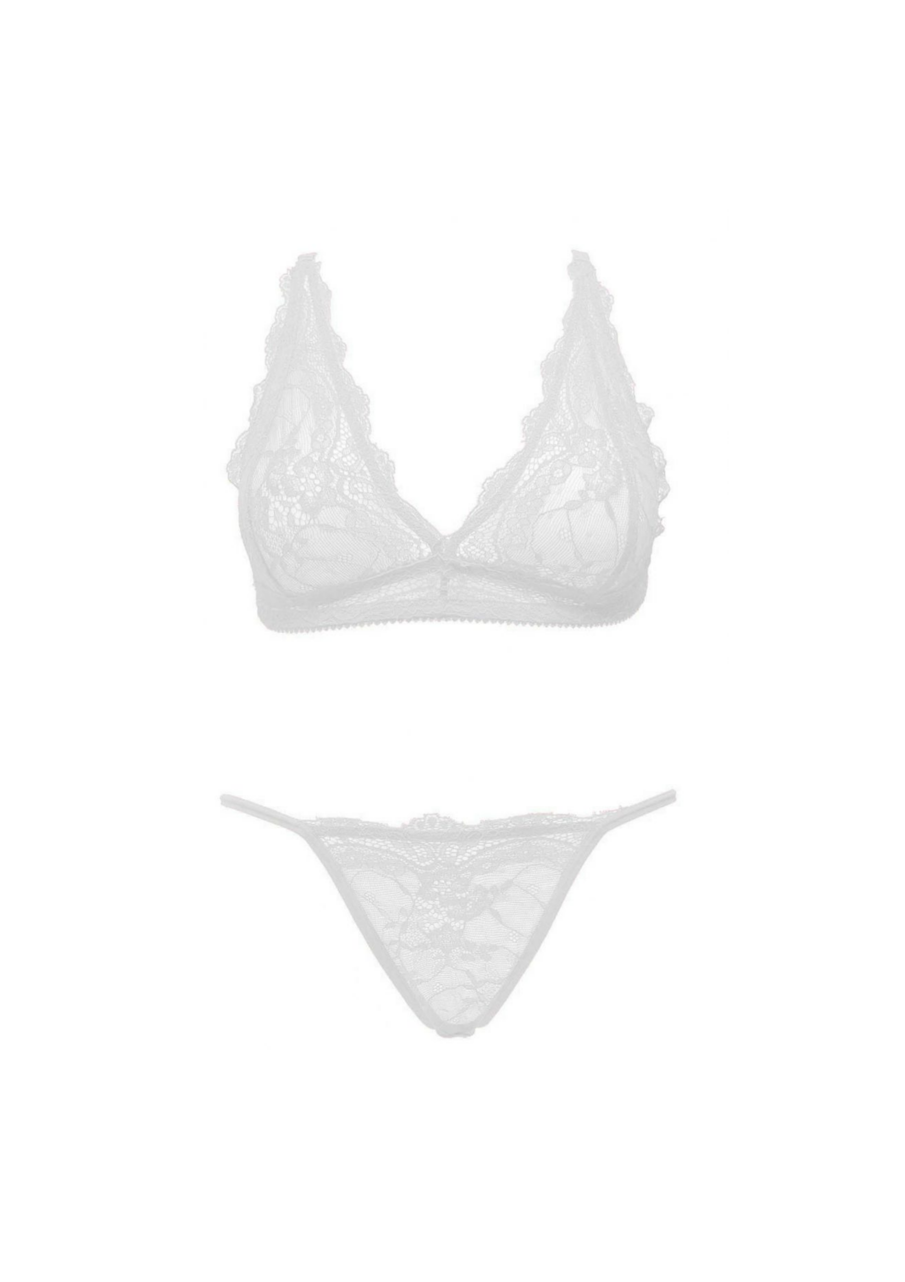 time4me-ouno-sexy-lingerie-set-2-parts-l-xl-white-bielizna-erotyczna Ouno Sexy Lingerie Set 2 parts L/XL White - obrazek 1