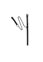 Obroża ze Smyczą Party Hard Sin – Szeroka i Regulowana (Czarna) - obrazek 2