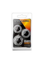 STAY HARD BEADED COCKRINGS CLEAR - obrazek 2