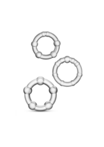 STAY HARD BEADED COCKRINGS CLEAR